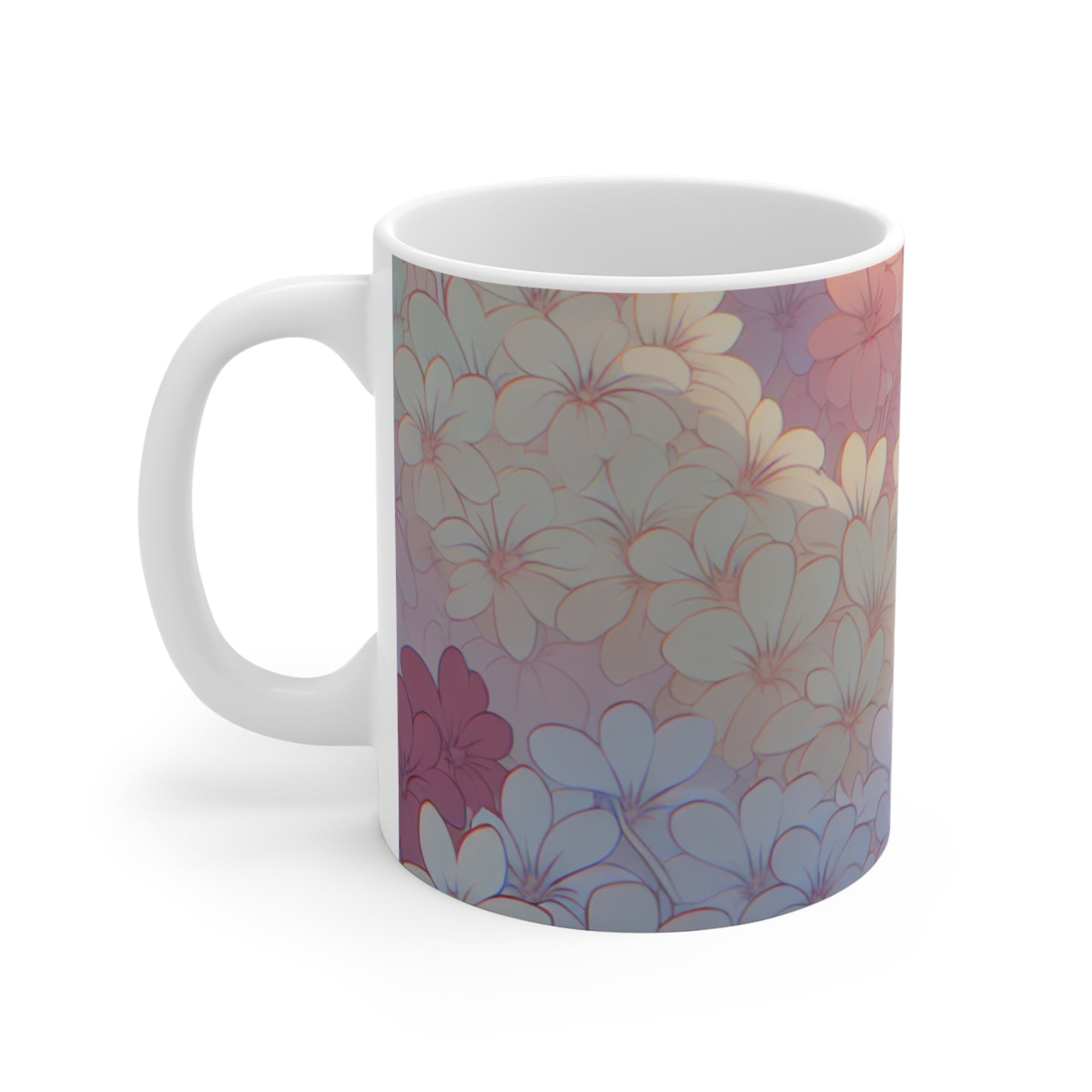 Floral Mug, Coffee Cup, Tea Mug, Ceramic Mug, Gift for Her, Mother's Day Gift, Kitchen Decor