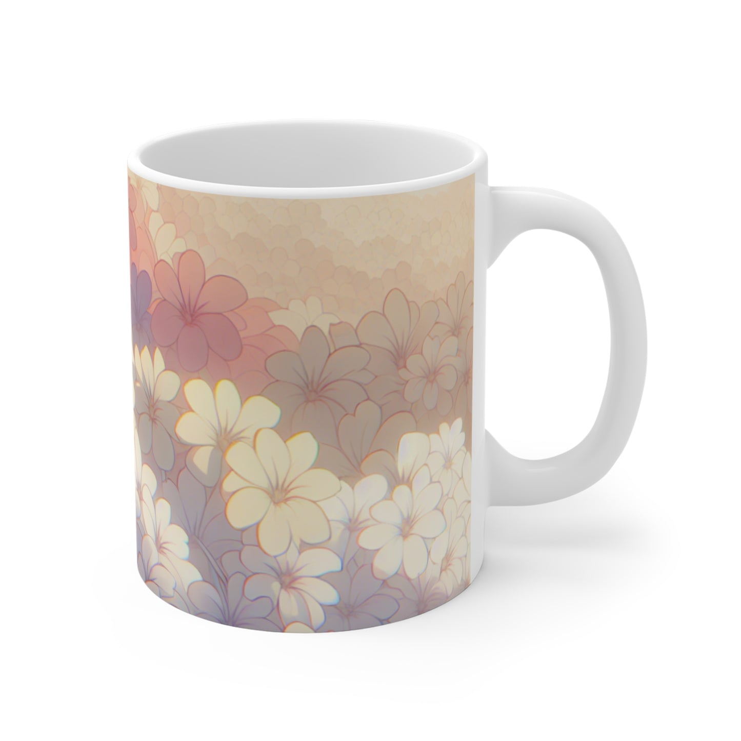 Floral Mug, Coffee Cup, Tea Mug, Ceramic Mug, Gift for Her, Mother's Day Gift, Kitchen Decor