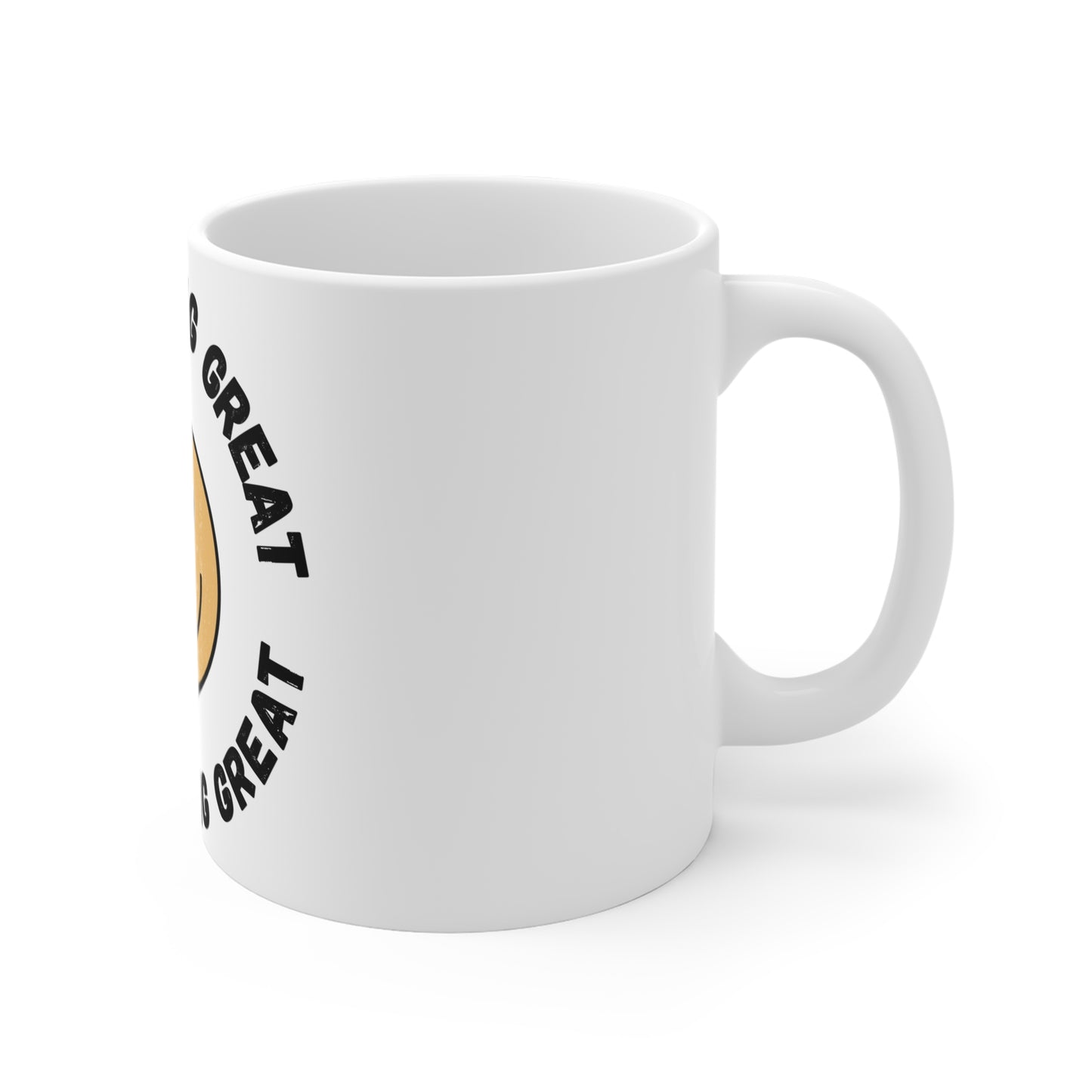 Positive Vibes Mug, Motivational Coffee Cup, Encouraging Drinkware, Inspirational Tea Mug, Uplifting Quote Mug, Office Desk Decor