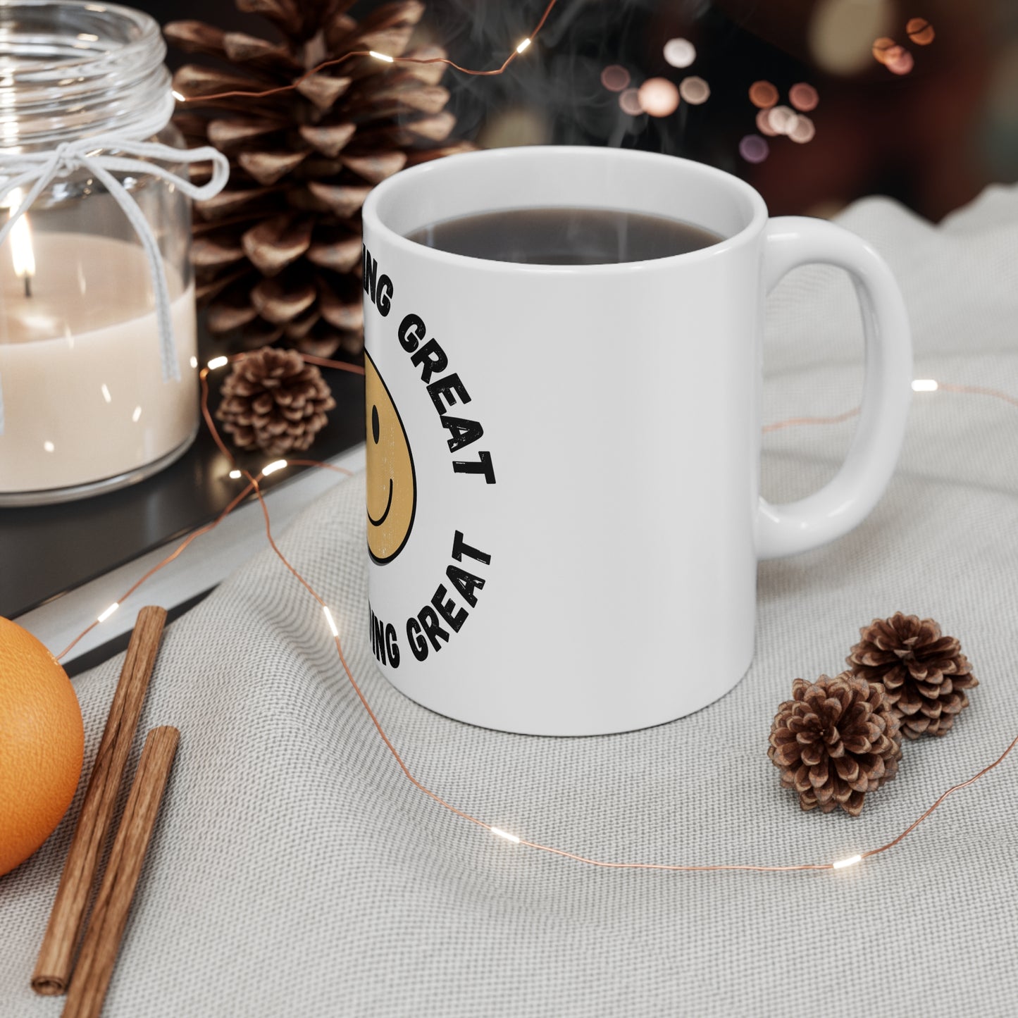Positive Vibes Mug, Motivational Coffee Cup, Encouraging Drinkware, Inspirational Tea Mug, Uplifting Quote Mug, Office Desk Decor