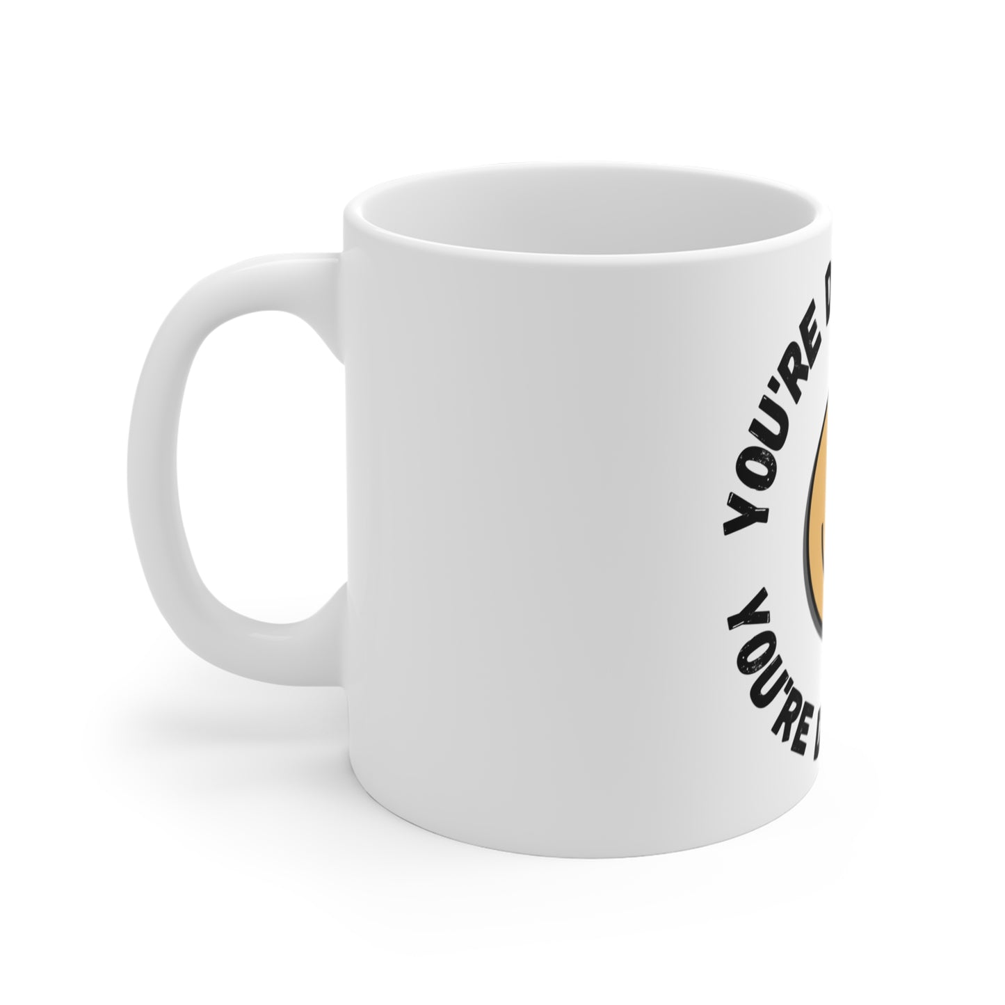 Positive Vibes Mug, Motivational Coffee Cup, Encouraging Drinkware, Inspirational Tea Mug, Uplifting Quote Mug, Office Desk Decor