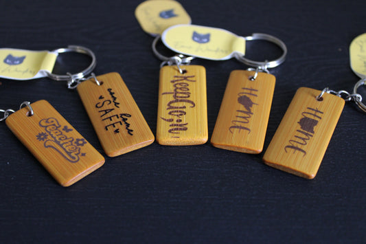 Bamboo Keychain